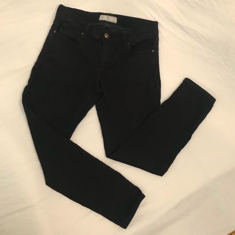 Free People black skinny crop jeans